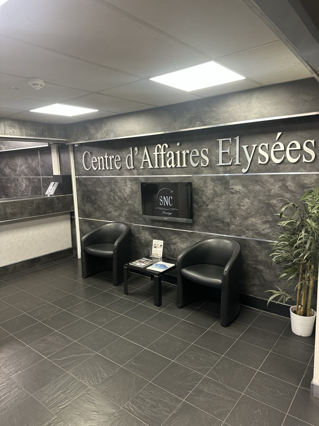 Espace d'attente du centre d'affaires